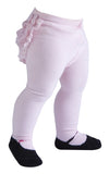 Mary Jane Lacy Baby Tights in Pink